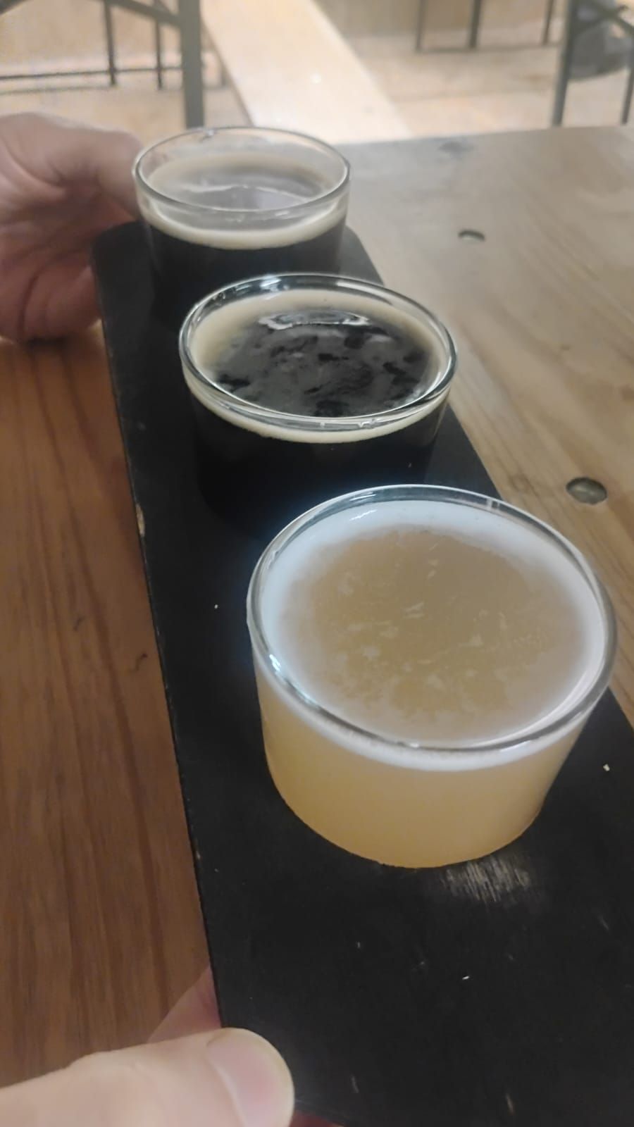 A flight of beers